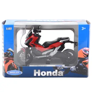 Welly 1:18 Honda X-ADV Die Cast Transportlīdzekļu Kolekcionējamus Hobiji Motocikla Modeli Rotaļlietas