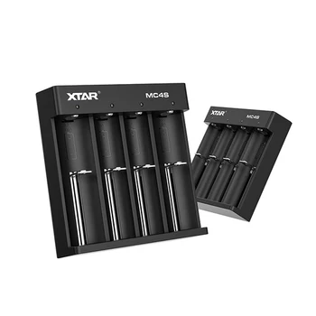 XTAR MC4S 3,7 V Akumulators, Lādētājs TypeC Ieejas USB Lādētāju 18650 Akumulatoru 10400-26650 1.2 V NI-MH/CD AAA AA Akumulatoru Lādētāja 18650