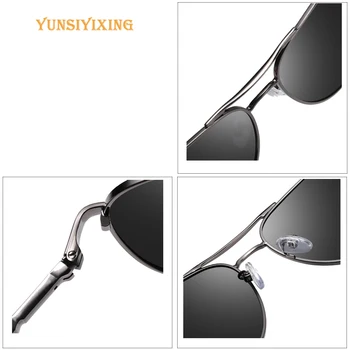 YSYX Vintage Polarizētās Lēcas Vīriešu Saulesbriļļu Zīmolu Brilles Classic Izmēģinājuma Zvejas Saules Brilles Anti Blue ray saules aizsardzības 6121