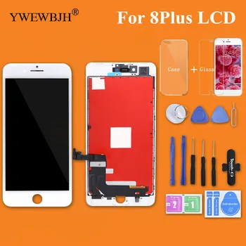 YWEWBJH 1GB Testa AAA LCD Ekrāns iPhone 8Plus LCD Displejs ar 3D skārienekrāna Digitizer Montāža Nomaiņa, Remonts Daļa