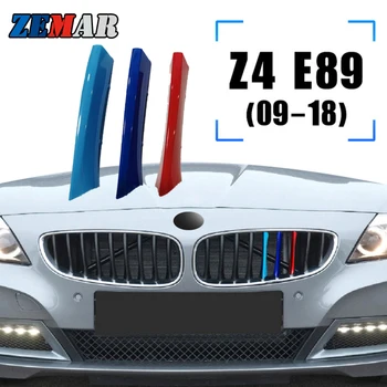 ZEMAR 3pcs ABS BMW Z4 Roadster E89 E85 G29 Auto Sacīkšu Režģi, Apdares Lentes Apskava M Performance Aksesuāru 2017 2018 2019 2020