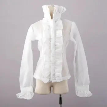 [wamami] 80# Balts Mežģīņu Apģērbu/Krekls 1/4 MSD BJD Dollfie