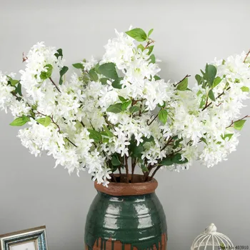 Ārējās tirdzniecības lielisks produkts mākslīgā ceriņu ziedu līgavas pušķis cherry blossom zīda viltus ziedu kāzu DIY home deco