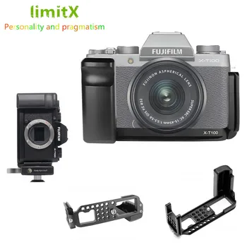 Ātri Atbrīvot L Plāksnes Turētājs Roktura Statīva Turētājs, Fujifilm Fuji X-T100 XT100 Kameru Benro Arca Swiss Statīva Galva