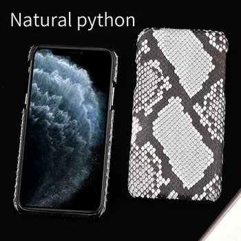 Īsta Ādas somiņa Iphone 12 pro max Oriģinālu Python ādas aizmugurējo vāciņu Priekš iphone 11 Pro gadījumā xr xs max 7 8 coque fundas