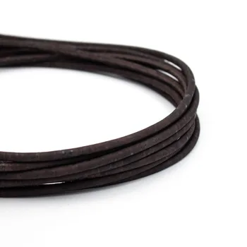 10Meter portugāles dabisko korķi, 5mm tumši brūna, korķa kārta vadu, virvi, vairumtirdzniecības rotaslietas piederumi /Secinājumi RK-175-10