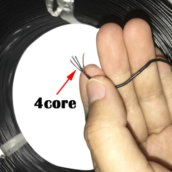 10m/daudz 2core 3core 4core 5core enameled vadu Izolēta Ultra-mīksts vads aptīts vads Austiņu kabelis, Signāla kabelis
