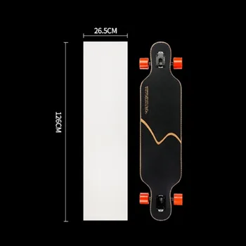 126*26cm Longboard Smilšpapīru Notīrīt Longboard Skate Scooter Smilšpapīrs Uzlīme Skeitborda Sabiezējumu Rokturi Tape