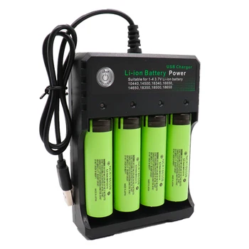 18650 akumulatoru litija akumulators 3400mAh 3.7 V NCR 18650B gaismiņu rotaļlieta, uzlādējamo akumulatoru un USB lādētāja