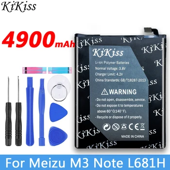 1x 4900mAh BT61 ( L edition ) Rezerves Akumulatoru Meizu Meizy M3 Piezīme M3note L681H L681 L-versijas Versiju, L