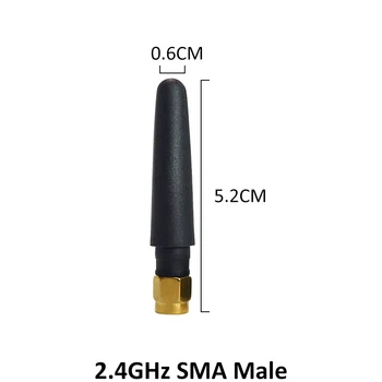 2.4 GHz Antenu wifi 3dBi 20pcs SMA Male Connector 2.4 ghz antena par Maršrutētāju, Wi fi +21cm RP-SMA, lai ufl./ IPX 1.13 Bize Kabelis