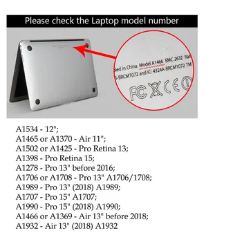 2018 Gadījumā Macbook Air 13 A1932 Marmora Spīdums Matēts Klēpjdatora Vāks, paredzēts Macbook Air 13 Lietā 2020. Gadam A2179 A2337 M1 Čipu Coque Capa