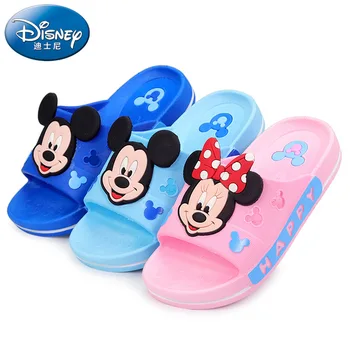2019 Disney bērnu apavi čības vasaras zēns Mickey mājas neslīdoša sandales meitenēm Minnie bērnu apavi