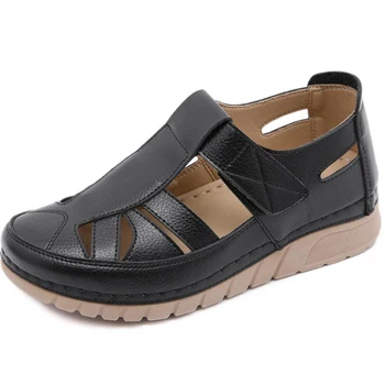 2020. gada Vasarā viena Gadījuma kurpes sieviešu Šujamos diegus sieviešu kurpes dobi out liels metri Mātes kurpes sandalias mujer hy936
