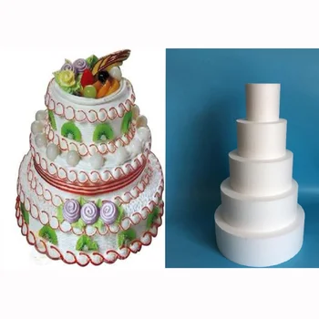 3pcs Apaļā Kūka Putu Mini Lelli, Torte, Kāzu skatlogu, Pomādes Kūka Dekorēšanas Prakses Pelējuma