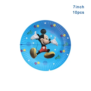 40/80/81/100GAB Dzimšanas dienu, Bērniem Disney Mickey Mouse Bērnu Duša Puse Dekorēšanas Komplekti, Banner Salmu Giftbag Kausa Plāksnes Piederumi