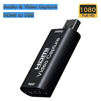 4K Video Karte ar HDMI Kabeli USB USB2.0 o Video Ierakstīšanas Straumēšanai PS4 Tālrunis Spēle DVD Kameras