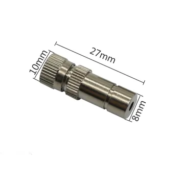 50 Gab. 0.2-0.6 mm Slīdēšanas Bloķēšana Quick connect 8mm Zema Spiediena Vara Anti-drip Miglas Misting Sprauslas 5~20Bar Apūdeņošanas Smidzinātāji