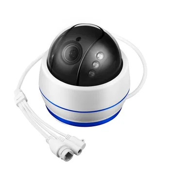 5MP Bezvadu IP kameras āra ūdensizturīgs IS redzējumu wifi PTZ kameras, iebūvēts mikrofons, wi-fi IP dome kameras rotācijas HD cam