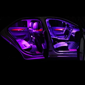 6pcs Auto LED Spuldzes Interjera Dome Gaismas Lasījumā Lampas, Bagāžnieka Iedomība Spogulis Gaismas Toyota Mark X 2010 2011 2012 2013 Piederumi