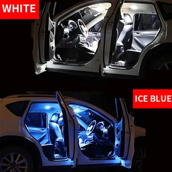 8pcs Auto Piederumi Balts Interjers LED Spuldzes Iepakojuma Komplektu Par 2005-2017 Toyota Tacoma T10 31MM Kartes Dome Bagāžnieka Lampas