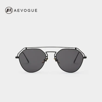 AEVOGUE Saulesbrilles Sieviešu Zīmola Dizainere Vasaras Stila Spogulis Double-Tilta Metāla Rāmis Luksusa, Saules Brilles UV400 AE0405