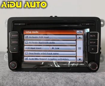 AIDUAUTO Auto Radio Stereo RCD510 USB MP3, USB, AUX Spēlētājs VW Golf 5 6 Jetta MK5 MK6 CC Tiguan Passat Polo