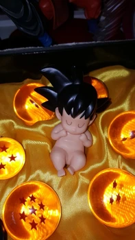 Anime Skaitļi Dragon Ball Z Son Goku Bērnu Miega Goku Bērniem Kakarotto Rīcības Figurals PVC Modelis DBZ Gudrs Kawaii Juguetes Figma