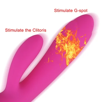 Apsildāmi Dildo Rabbit Vibrators paredzēts Sievietei, Pievienojiet Anālā Seksa Rotaļlietu Klitora Stimulators Sieviešu Masturbācija Mašīna Pāris Rīki Pieaugušo Veikals