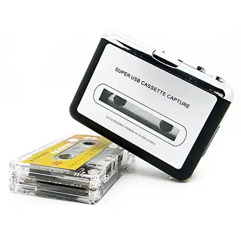 Augstākās Kvalitātes USB2.0 Portatīvo Lenti, lai PC Super Kasetes Uz MP3 Audio Mūzikas CD Spēlētājs Digitālo Pārveidotāju Uztveršanas Diktofons +Austiņu