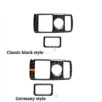 Auto Durvju Pogas Panelī Oglekļa Šķiedras Auto Uzlīmes, Uz Mercedes Benz A/B/C/E Klases GLE GLA ML, GL Piederumi