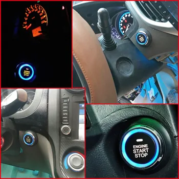 Auto Push Pogas Sākt, Keyless Ieceļošanas RFID Bloķēšanas Dzinējs, Starteris, Aizdedzes Signalizācijas pretaizdzīšanas Sistēma