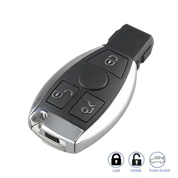 Auto atslēga ar 3 Pogām, Smart Tālvadības Atslēga, Keyless Piekariņu Mercedes Benz 315Mhz 433.92 Mhz Mercedes Benz NEC BGA Kontrole