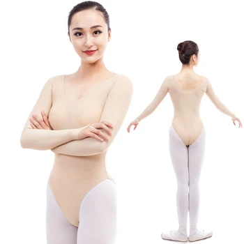Baleta Apmācība Saskaņā Drēbes Cieši piegulošu Deju Apakšveļa Sieviešu Neredzams Pliks Bodysuit trenažieru Zāle, Joga Pagrabā Valkā