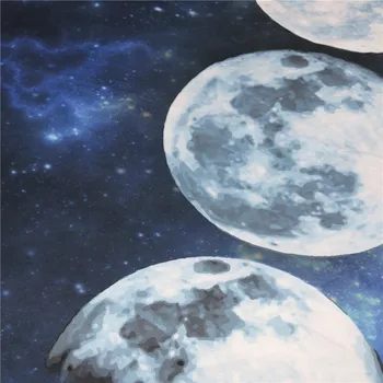 BeddingOutlet Mēness Aptumsums Maiņa Spilvendrāna Galaxy Iespiesti spilvendrānā 3D Ainavu Gultas Spilvena Segums Luksusa 50x75 50x90cm