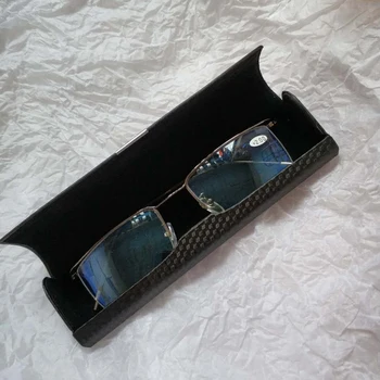 Biznesa retro ādas brilles gadījumā vīriešu portatīvo brilles uzglabāšanas kaste saulesbrilles gadījumā mazo brilles lasīšanas brilles gadījumā sievietēm