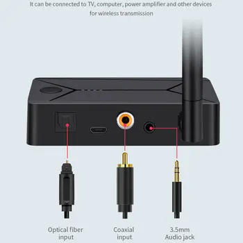 Bluetooth 5.0 Audio Raidītāju 3.5 3.5 mm AUX Jack RCA USB Koaksiālie Optiskie Stereo Bezvadu Adapteri Dongle TV DATORA Austiņas
