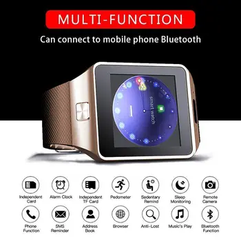 Bluetooth DZ09 Smart Skatīties Relogio Android smartwatch tālrunis fitnesa tracker reloj Smart Pulksteņi subwoofer sievietes vīrieši 