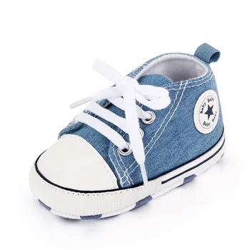 Brūna Bērnu Apavi Sneaker Toddler Modes Kurpes Pirmā Staiguļi Jaundzimušo Kurpes Audekls Anti-Slip bērnu Gultiņa Apavi Zīdaiņiem Meitenes