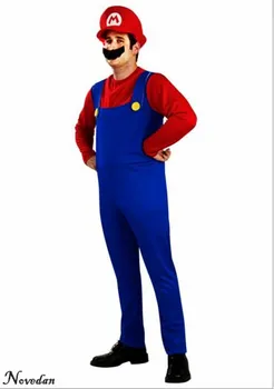 Bērniem Zēni Pieaugušo Super Bros Cosplay Kostīmu Halloween Kostīmi Fantasia Disfraces Spēles Formas Tērpu