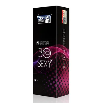 CILVĒKS Karstā Pārdošana 30 Gab 5 Veidi Dzimumlocekļa piedurknēm dabīgā lateksa Prezervatīvu Kontracepcijas Prezervatīvi Vīriešiem Seksa Rotaļlietas, Seksa Produkti