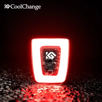 CoolChange Velosipēdu Velosipēds Aizmugures Gaismas Ūdensdrošs LED USB Chargable Ceļu satiksmes Kalnu Velosipēdu Cikla Gaismas Drošības Nakts Velosipēdu Piederumi