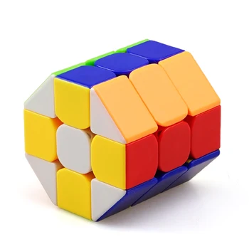 Cuberspeed Heshu Astoņstūra-Cilindru Magic Cube Puzzle IQ Smadzeņu 3x3 Ātrums Cube izglītības personalizado Bērnu Spēles rotaļlietas, Dāvanu