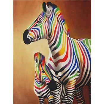 DIY 5D Dimanta Krāsošana Zebra Dzīvnieku Mozaīkas Attēlu Rhinestondes Pilna Apaļā Dimanta Izšuvumi Krustdūrienā Komplekti Mājas Dekoru