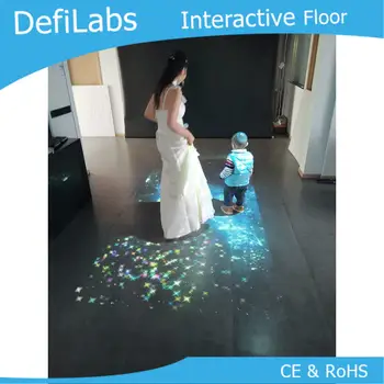 DefiLabs Interaktīvās Grīdas/sienas Projekcijas programmatūru ar 130 ietekmi uz bērniem spēlēt spēles