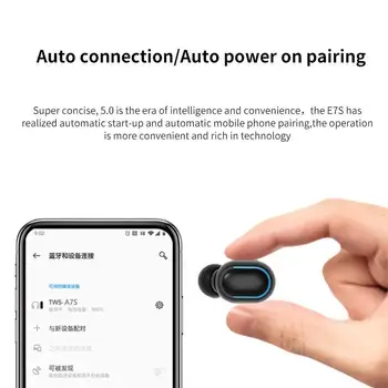 E7S Bezvadu bluetooth Austiņas mini ultra mazu braukšanas sporta auss veida oppo apple vivo Huawei universālas austiņas