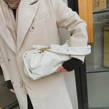 Elegants Sieviešu Kroku Tote soma ir 2021. New Augstas kvalitātes PU Ādas Sieviešu Dizainers Rokassomu Augstas ietilpības Plecu Messenger Bag