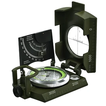 Eyeskey Mulitifunctional Āra Izdzīvošanas Militāro Kompass, Tūrisma Ūdensizturīgs Ģeoloģisko Kompasu Digitālo Navigācijas Iekārtas