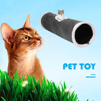 Funny Pet Cat Tunelis, Rotaļlieta, Iekštelpu Āra Saliekams Plus Kašmira Zamšādas Hideaway Sprogot Caurules Kaķēns Mājas Seskiem, Trušiem, Rotaļlietas