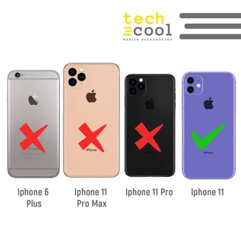 FunnyTech®Silikona Case for Iphone 11 l pārredzamu ladybugs